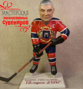 шаржевая фигурка хоккеиста - шаржевая фигурка на заказ